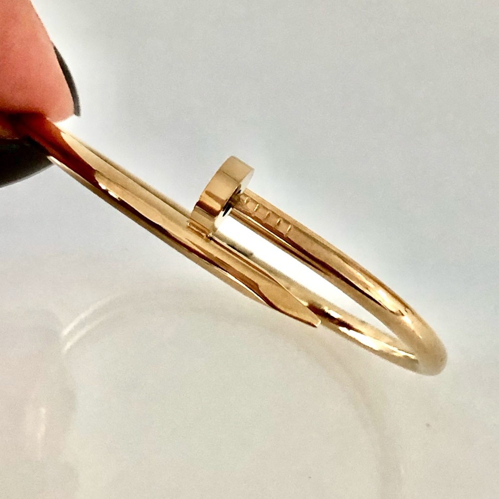 Gold Nail Bracelet Classic Model - Picture 5 of 9